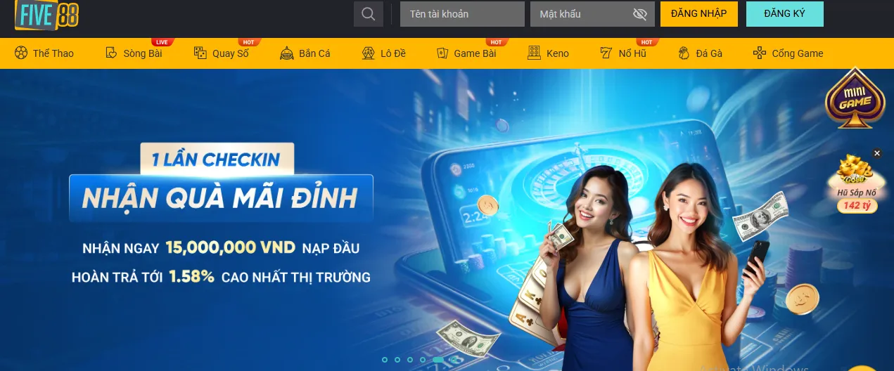 five88 nhận được đánh giá tích cực từ người chơi
