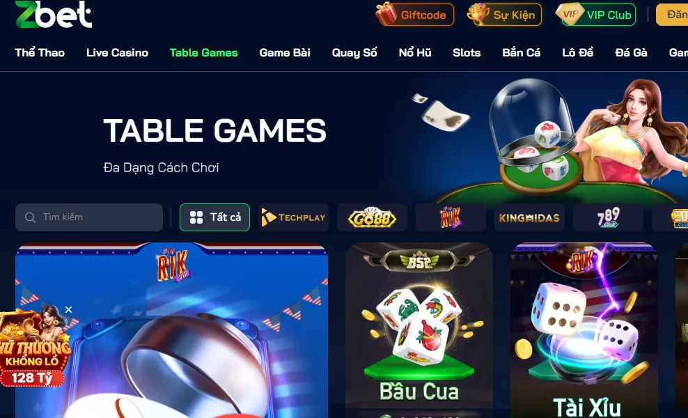 Kho game khổng lồ